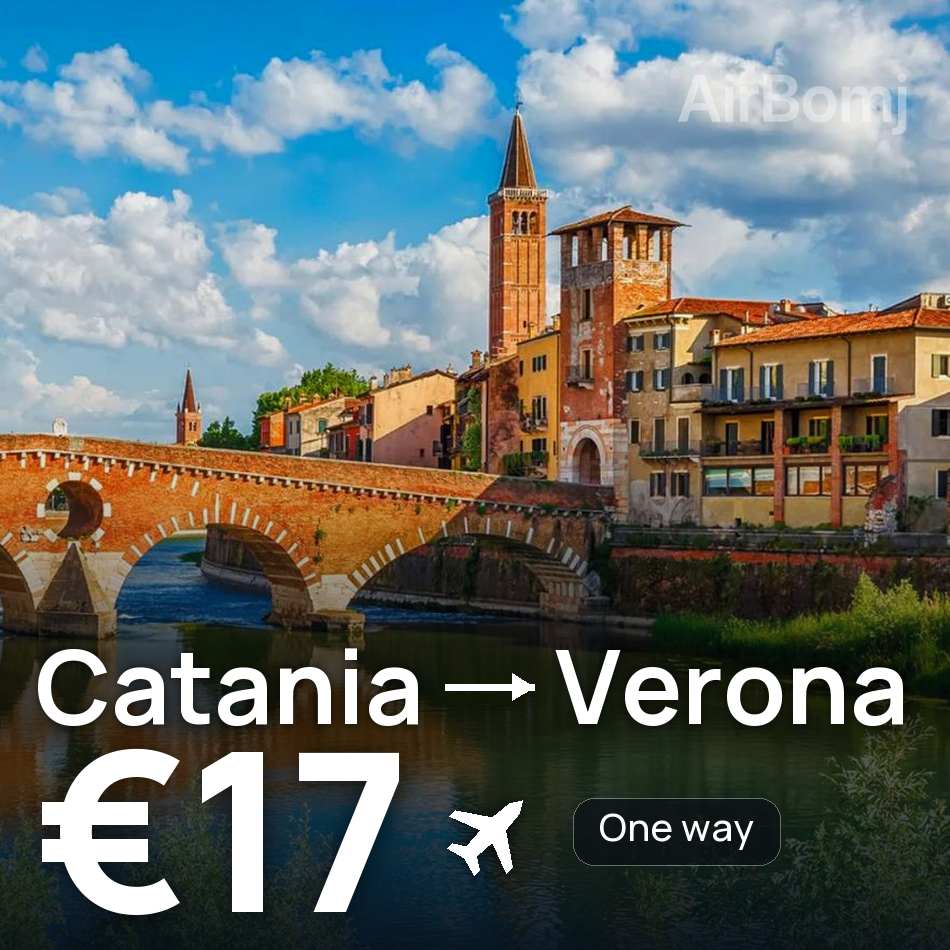 Flugticket: Catania — Verona, €17