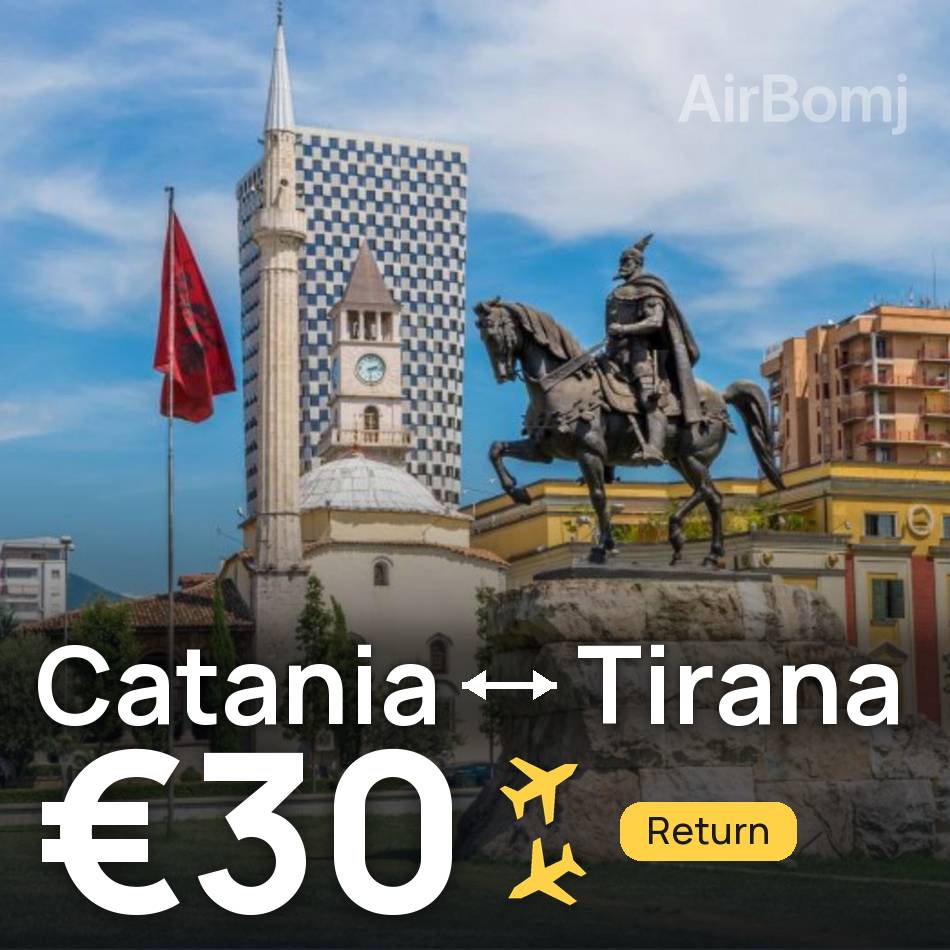 Flugticket: Catania — Tirana, €30