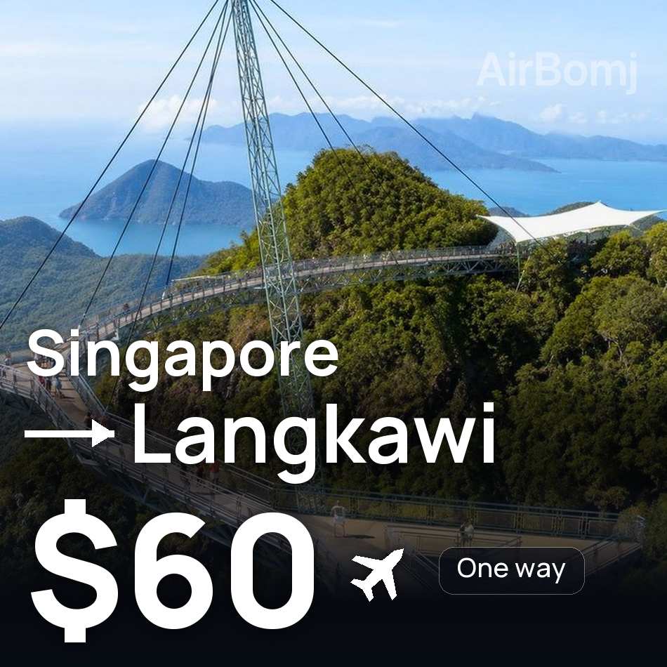 Bilet lotniczy: Singapur — Langkawi, $60