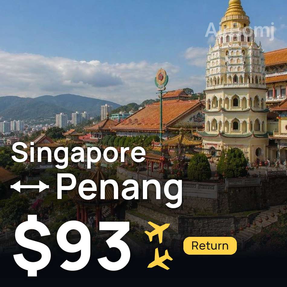 Bilet lotniczy: Singapur — George Town, $93