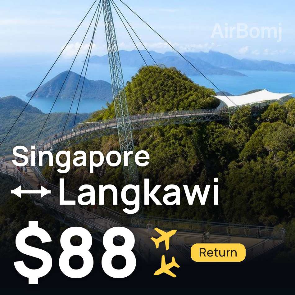 Flight ticket: Singapore to Langkawi, $88