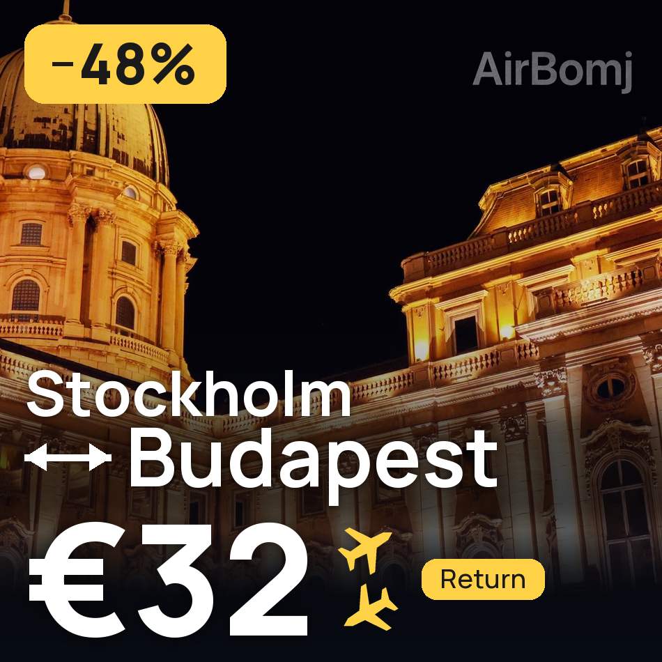 Billet d'avion : Stockholm — Buda, €32