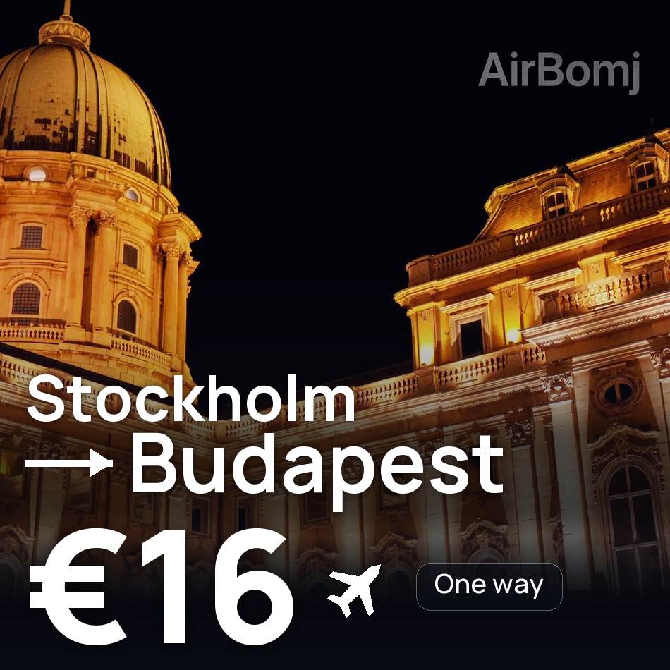 Billet d'avion : Stockholm — Buda, €16