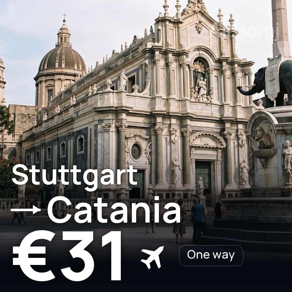 Flugticket: Stuttgart — Catania, €31