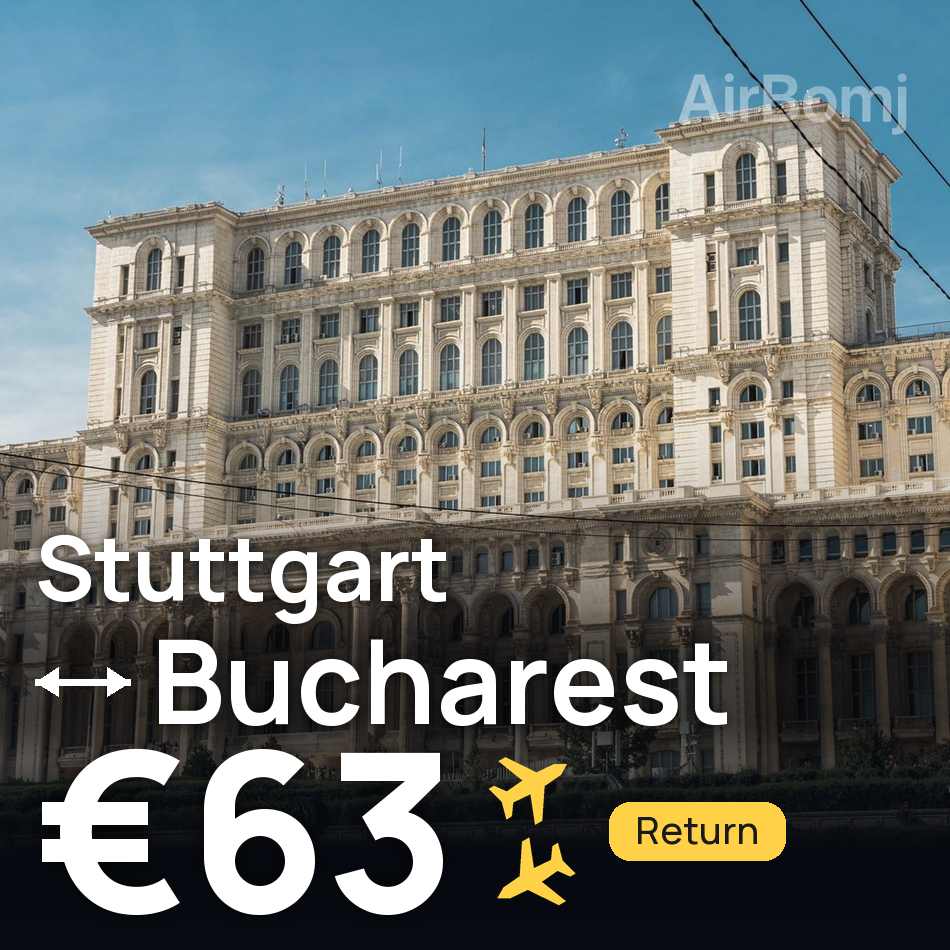 Flugticket: Stuttgart — Bukarest, €63