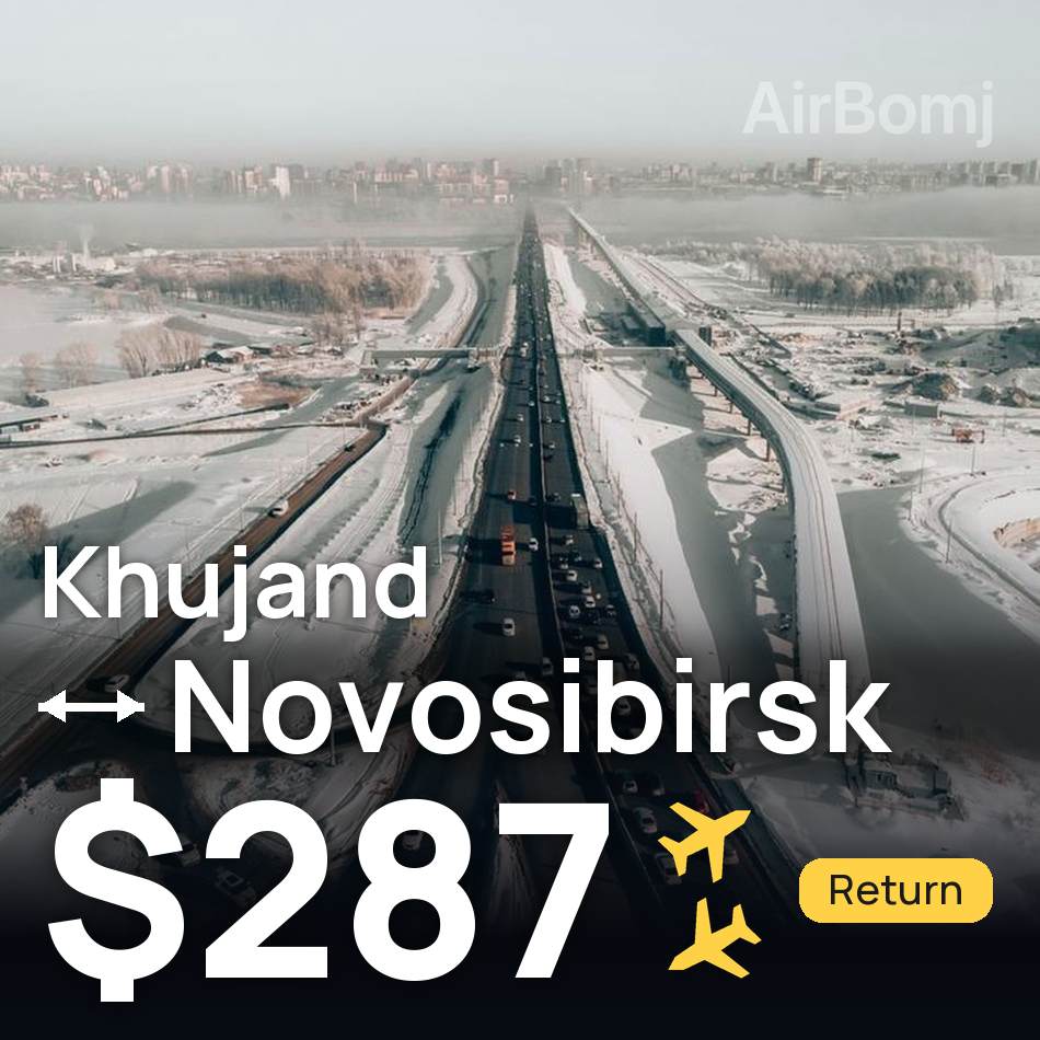 Bilet de avion: Khujand — Novosibirsk, $287