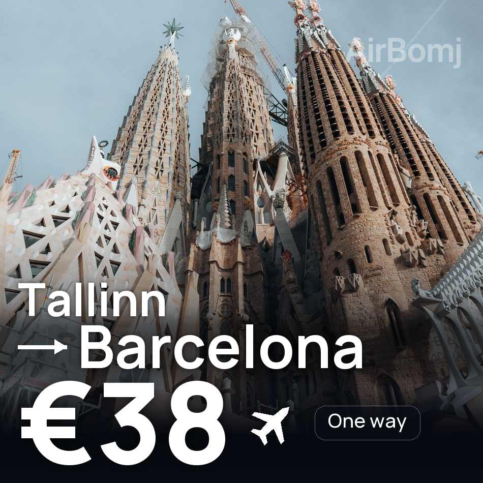 Flugticket: Tallinn — Barcelona, €38