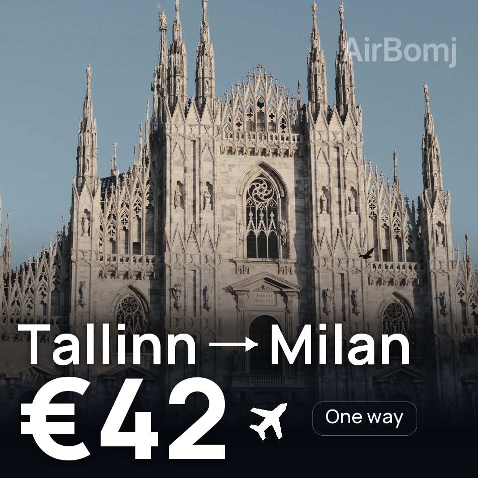 Flugticket: Tallinn — Mailand, €42