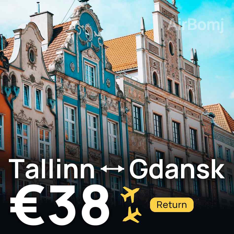 Flugticket: Tallinn — Danzig, €38
