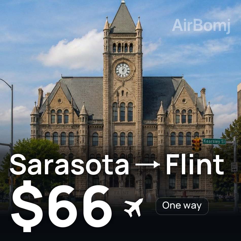 Biglietto aereo: Bradenton — Flint, $66