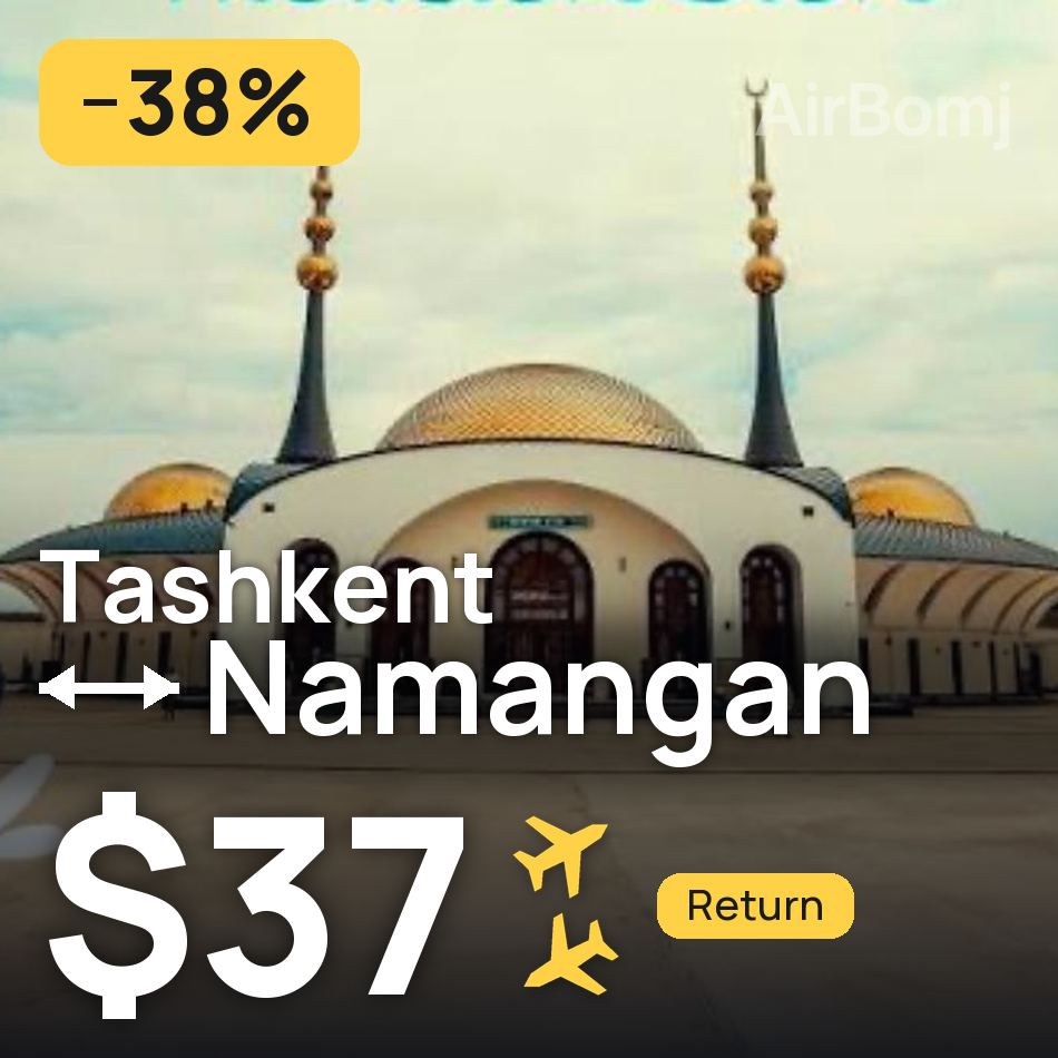 Flugticket: Taschkent — Namangan, $37