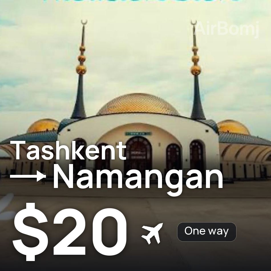Flugticket: Taschkent — Namangan, $20