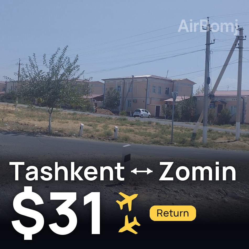 Flugticket: Taschkent — Zomin, $31