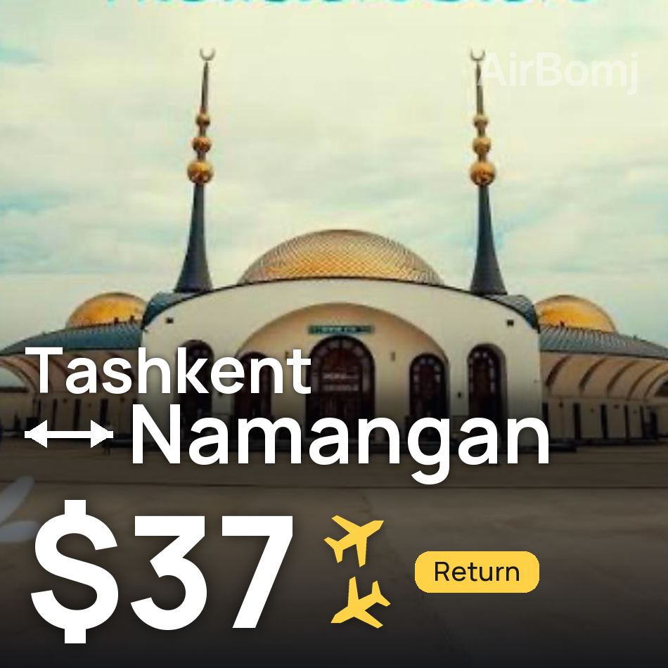 Bilet de avion: Tashkent — Namangan, $37