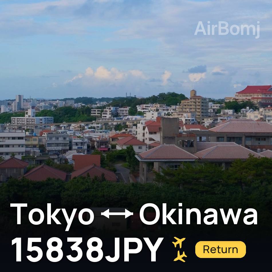Flugticket: Tokio — Naha, 15838JPY