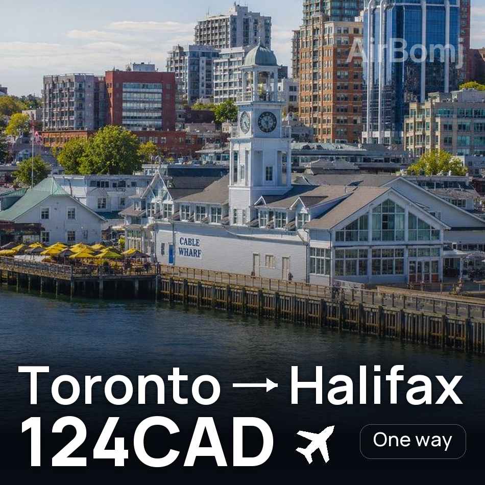 Billete de avión: Toronto — Halifax, 124CAD
