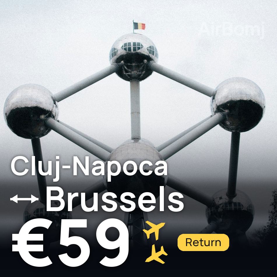 Flight ticket: Cluj-Napoca to Brussels, €59