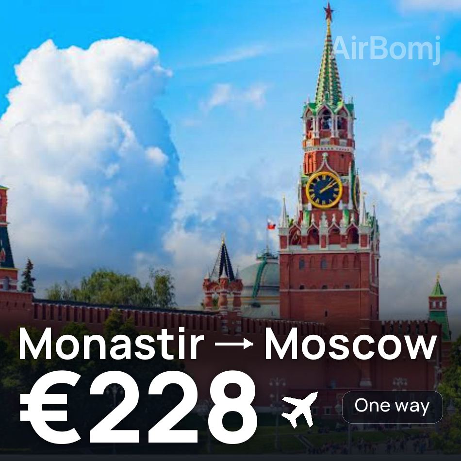 Flugticket: Monastir — Moskau, €228