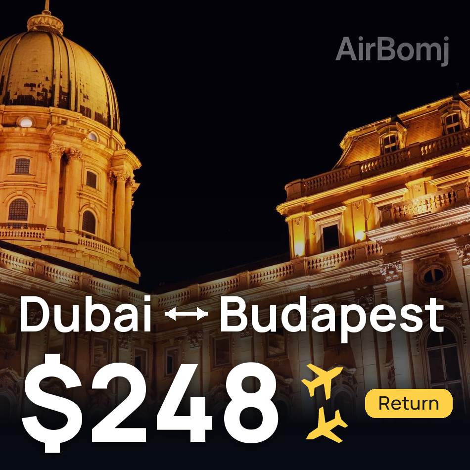 تذكرة طيران: دبي — بودابست، $248