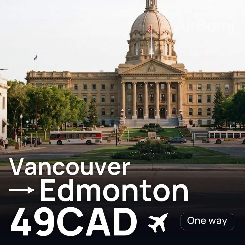 Billet d'avion : Vancouver — Edmonton, 49CAD