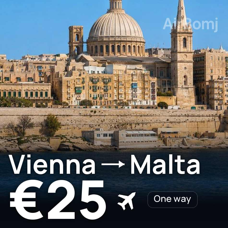 Billet d'avion : Vienne — Malte, €25