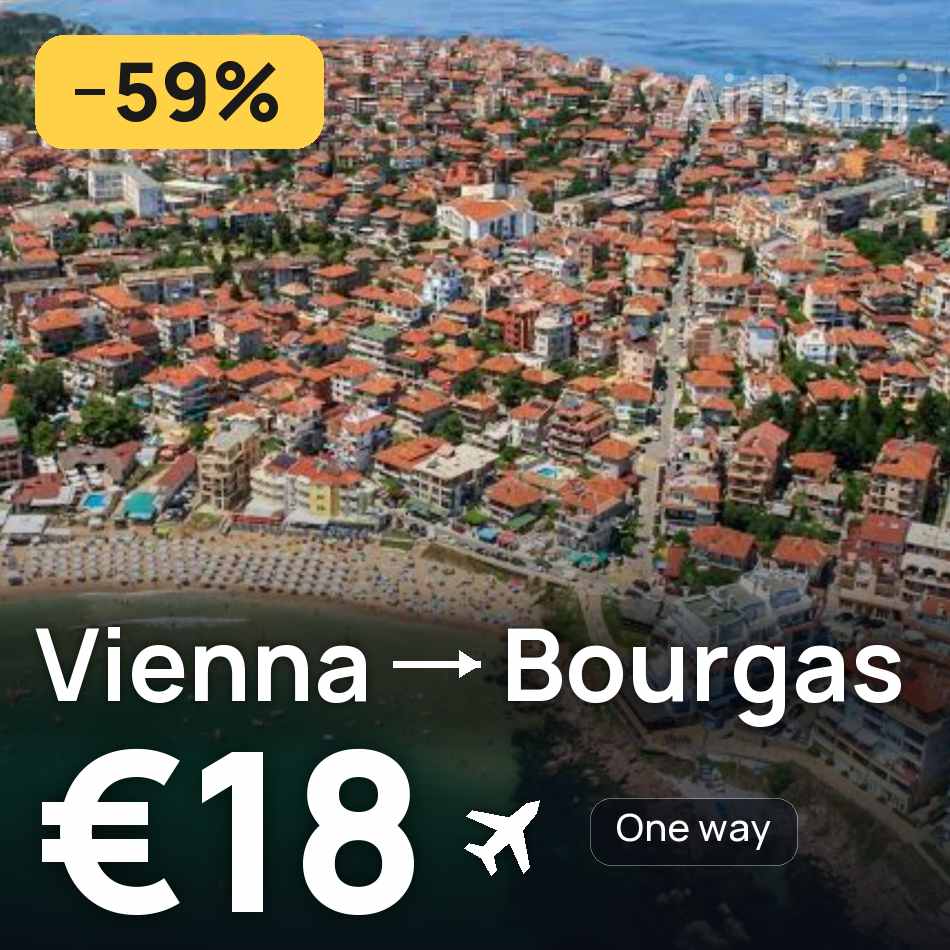 Billet d'avion : Vienne — Bourgas, €18