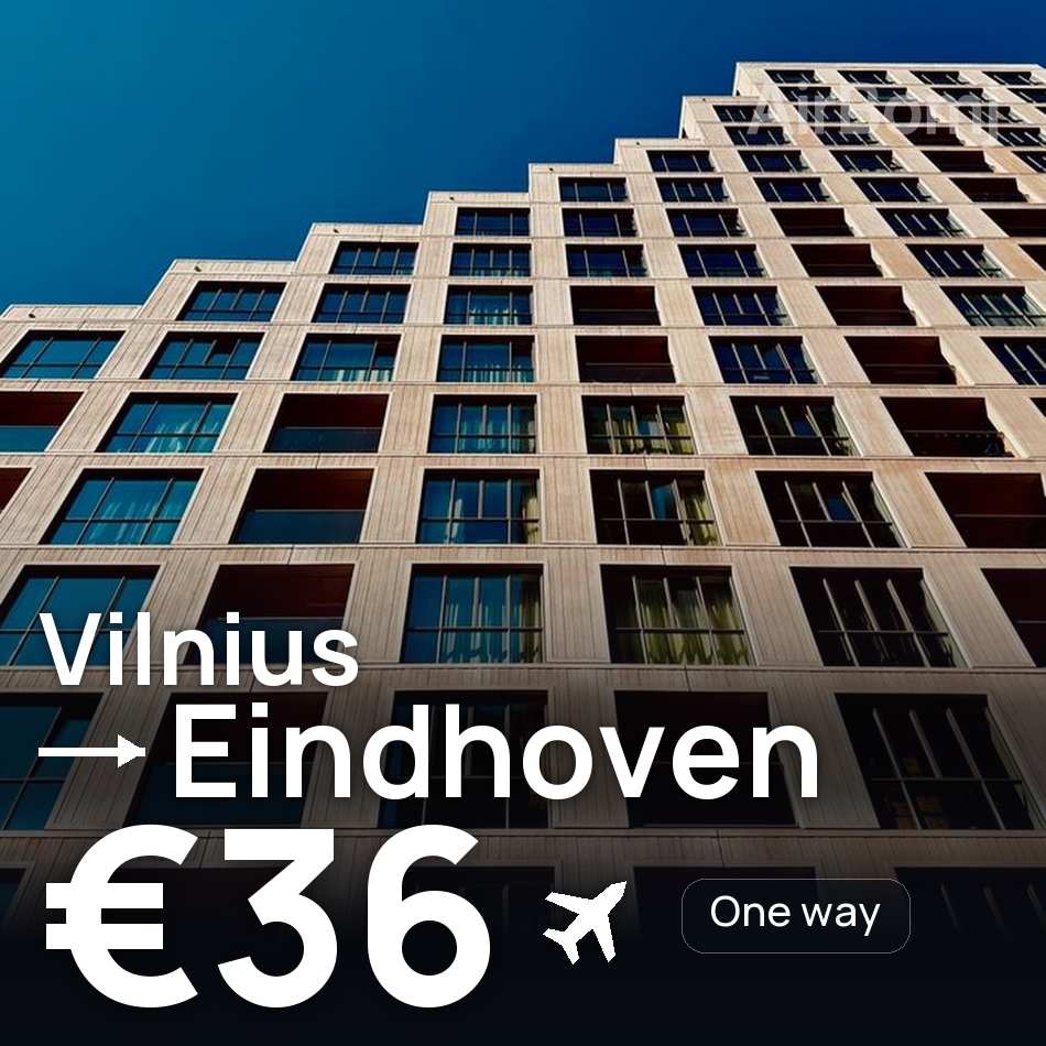Flugticket: Vilnius — Eindhoven, €36