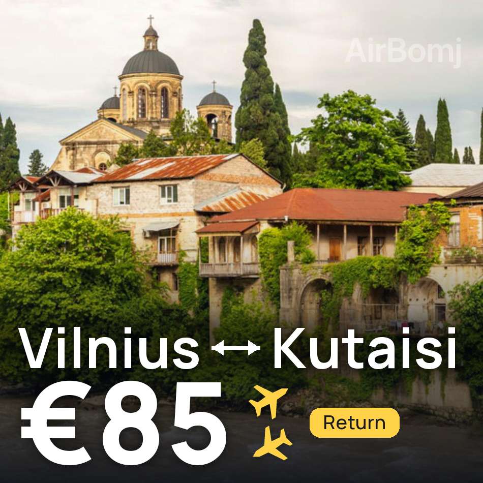 Flugticket: Vilnius — Kutaissi, €85