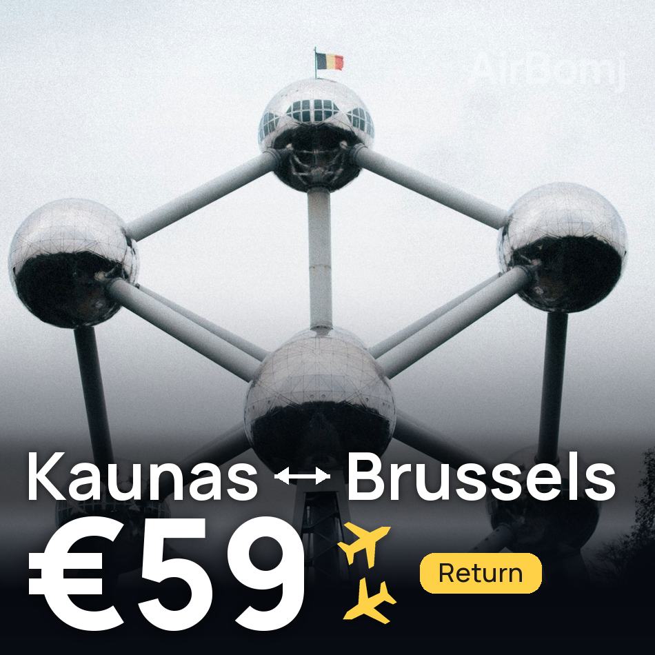 Flugticket: Kaunas — Brüssel, €59