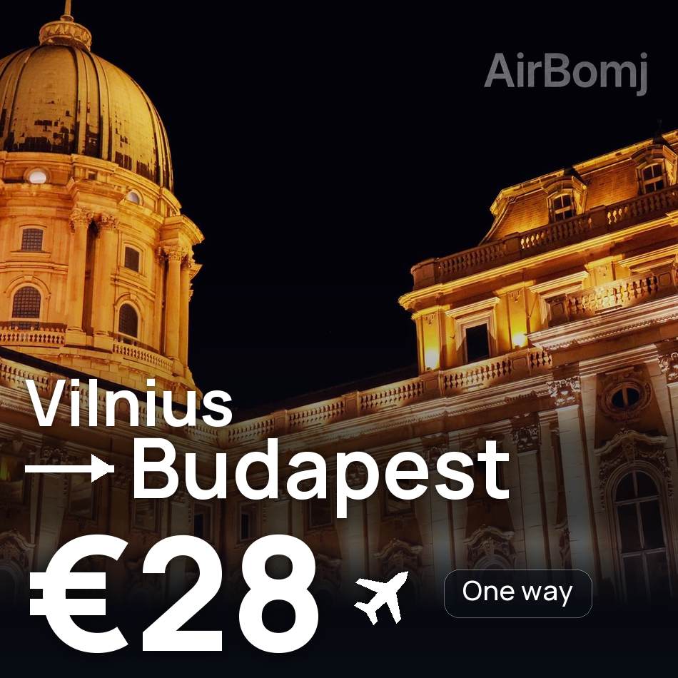 Flugticket: Vilnius — Buda, €28