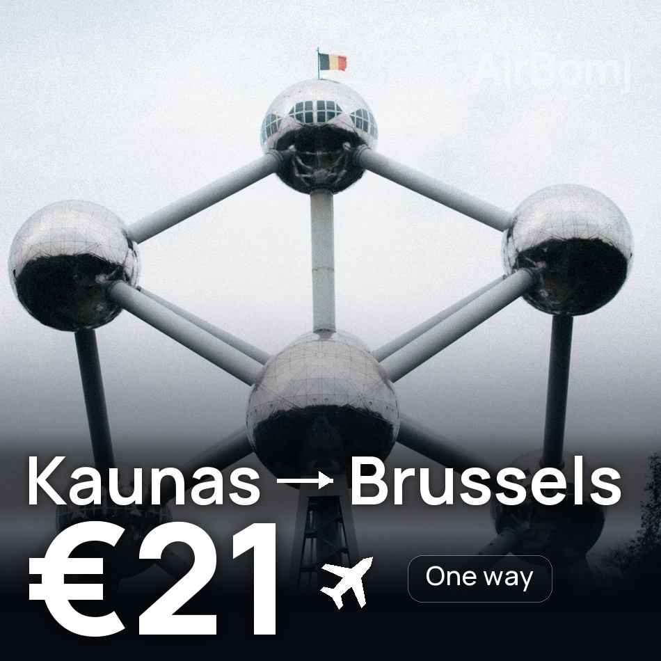 Flugticket: Kaunas — Brüssel, €21