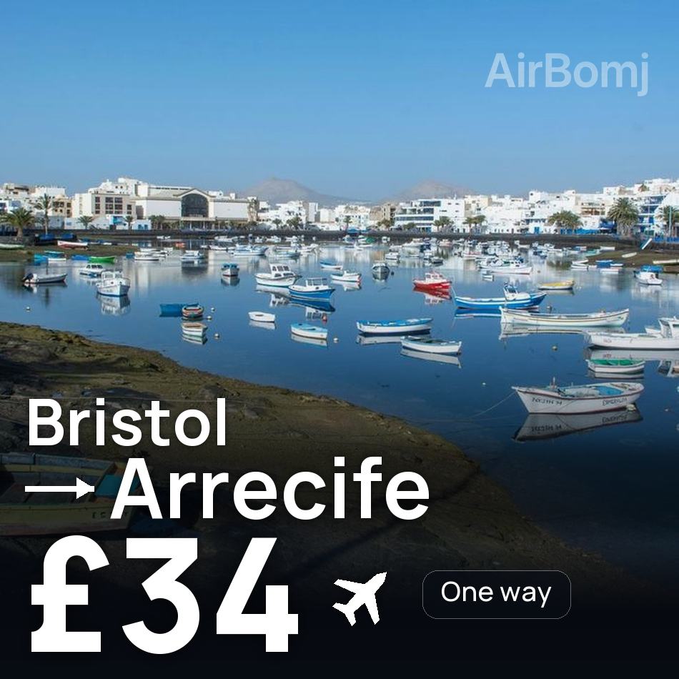 Bilet de avion: Bristol — Arrecife, £34