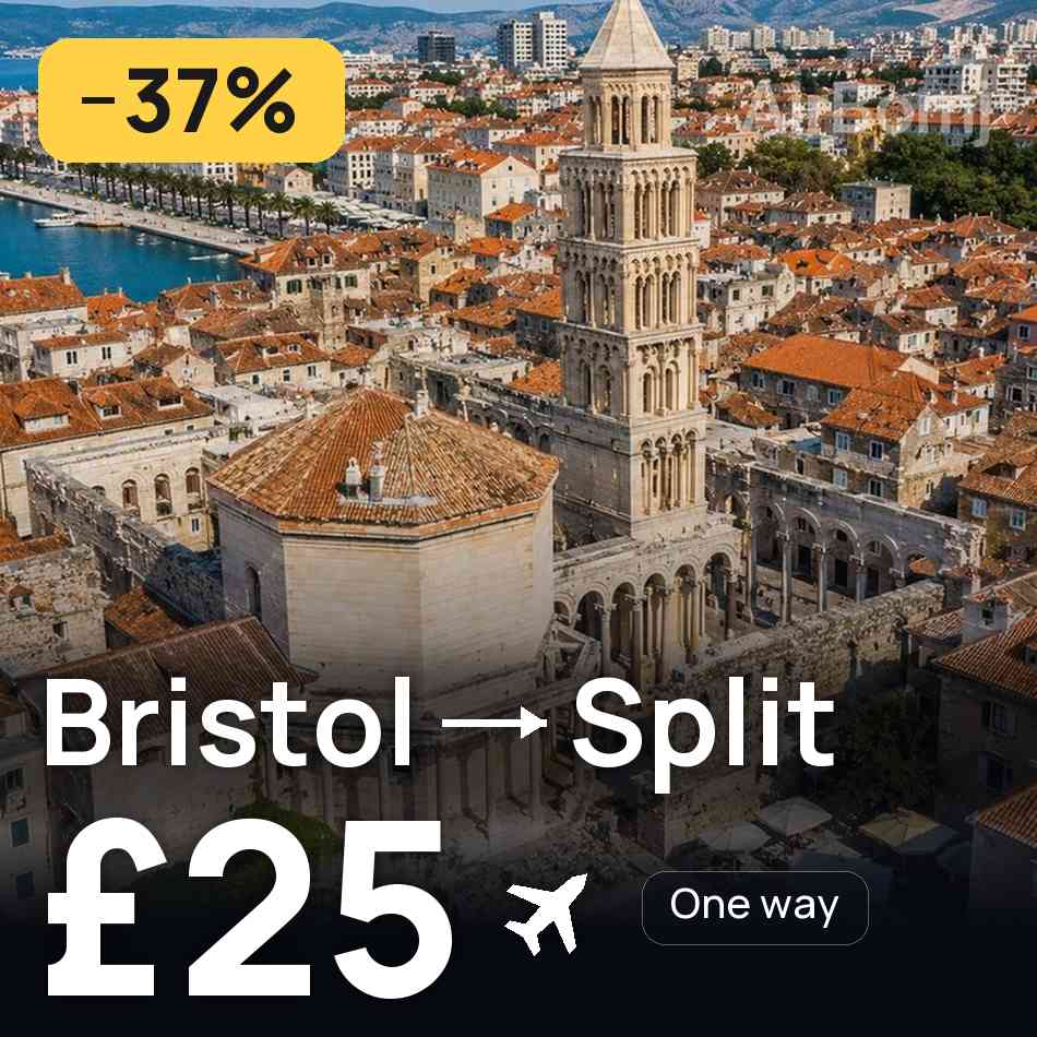 Bilet de avion: Bristol — Split, £25