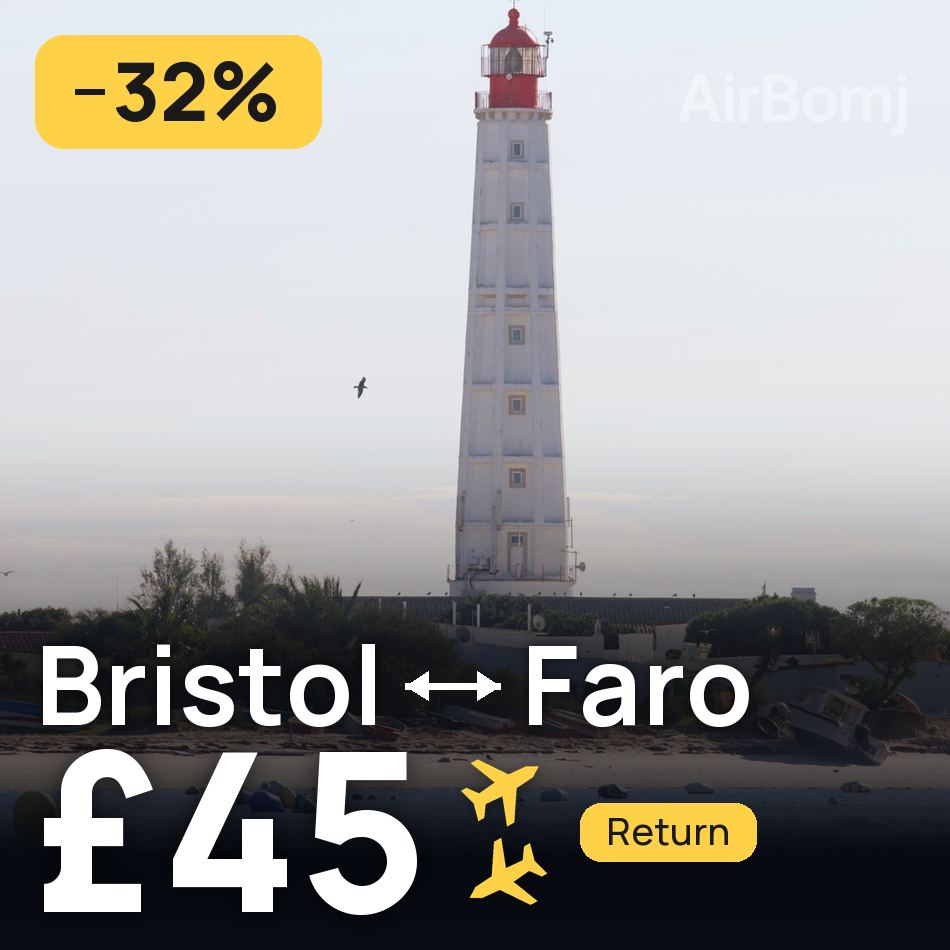 Bilet de avion: Bristol — Faro, £45