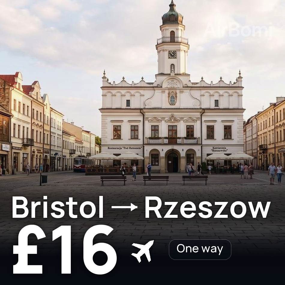 Bilet de avion: Bristol — Rzeszow, £16