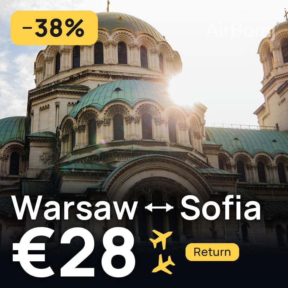 Flugticket: Warschau — Sofia, €28