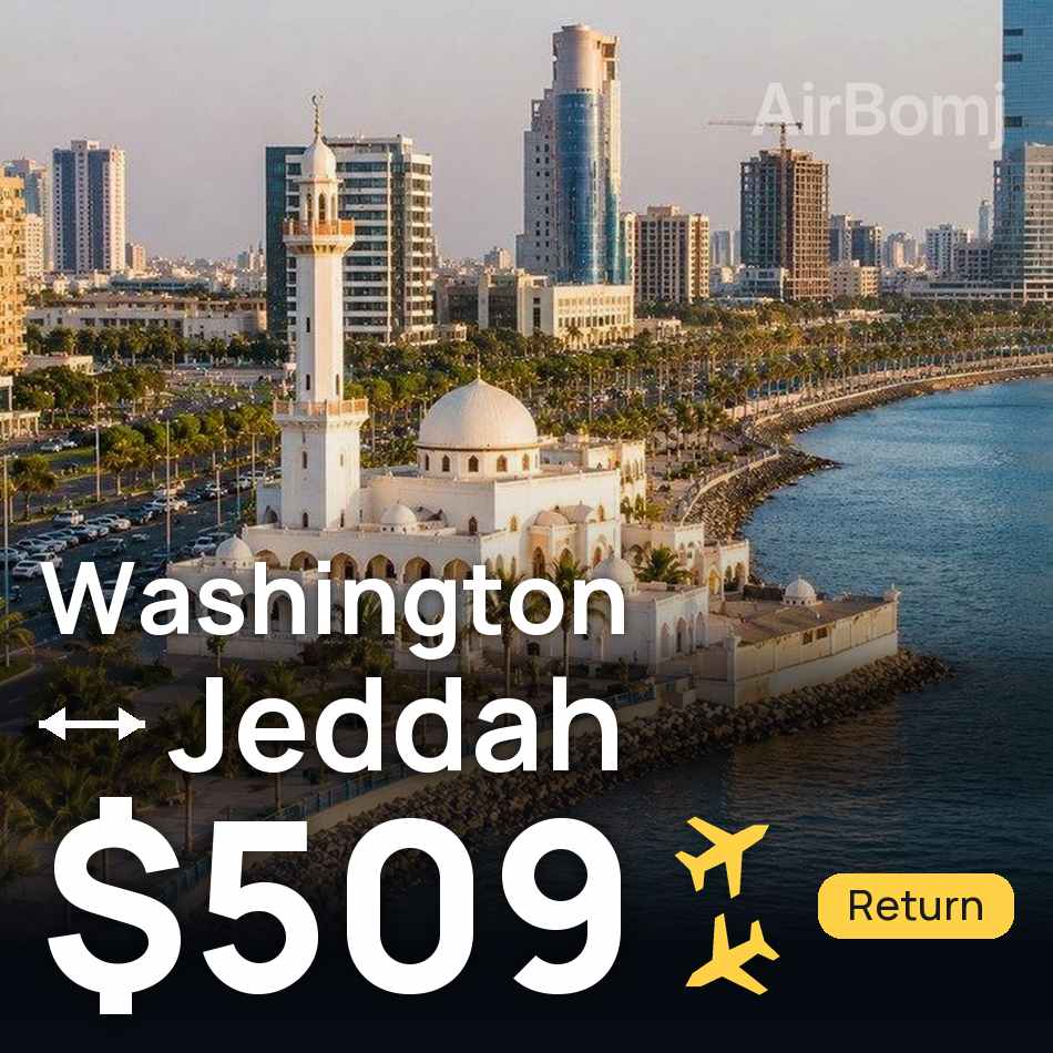 Biglietto aereo: Washington — Gedda, $509