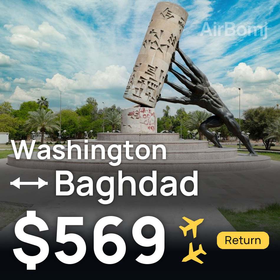 Flugticket: Washington, D.C. — Baghdad, $569
