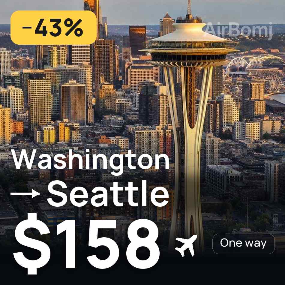 Biglietto aereo: Washington — Seattle, $158