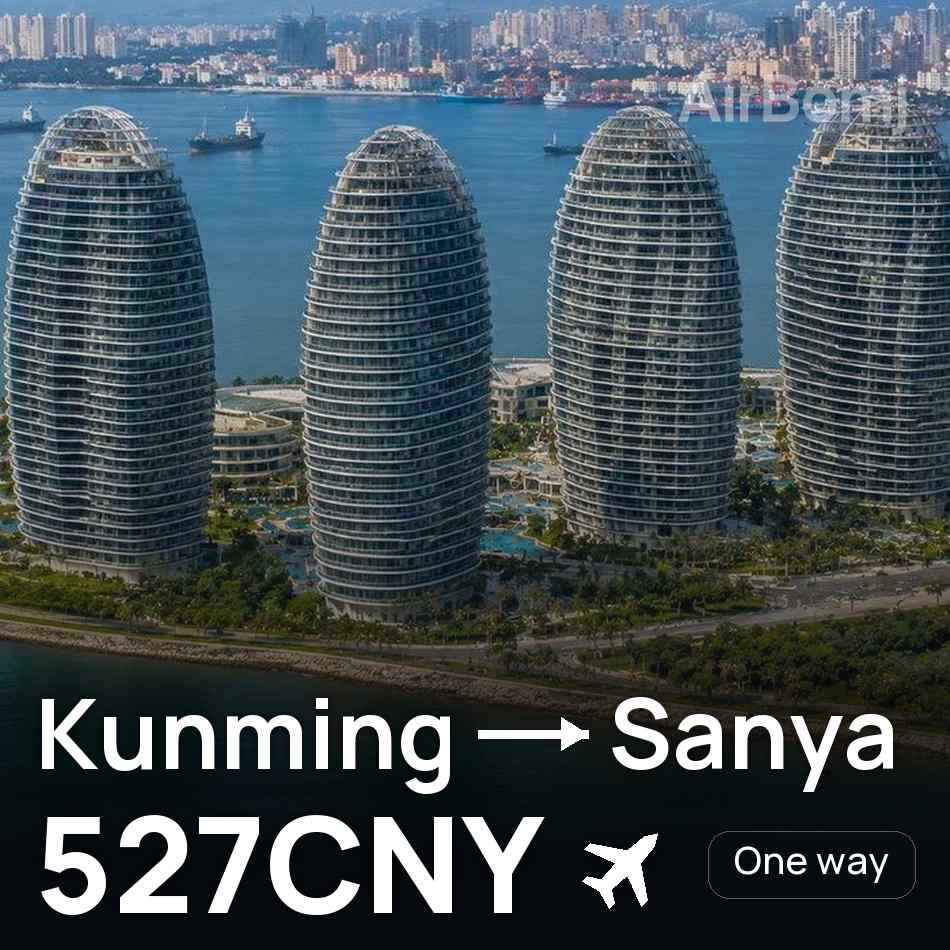 تذكرة طيران: كونمينغ — سانيا، 527CNY