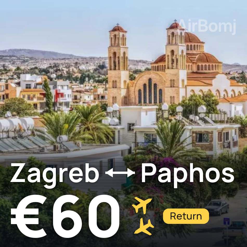 Flugticket: Zagreb — Paphos, €60