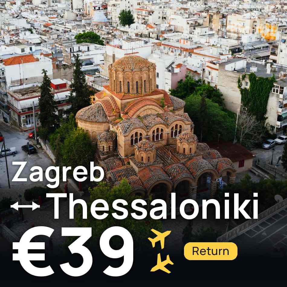 Flugticket: Zagreb — Thessaloniki, €39