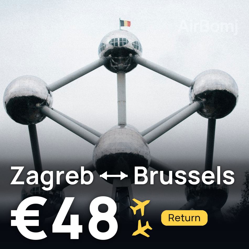 Flugticket: Zagreb — Brüssel, €48