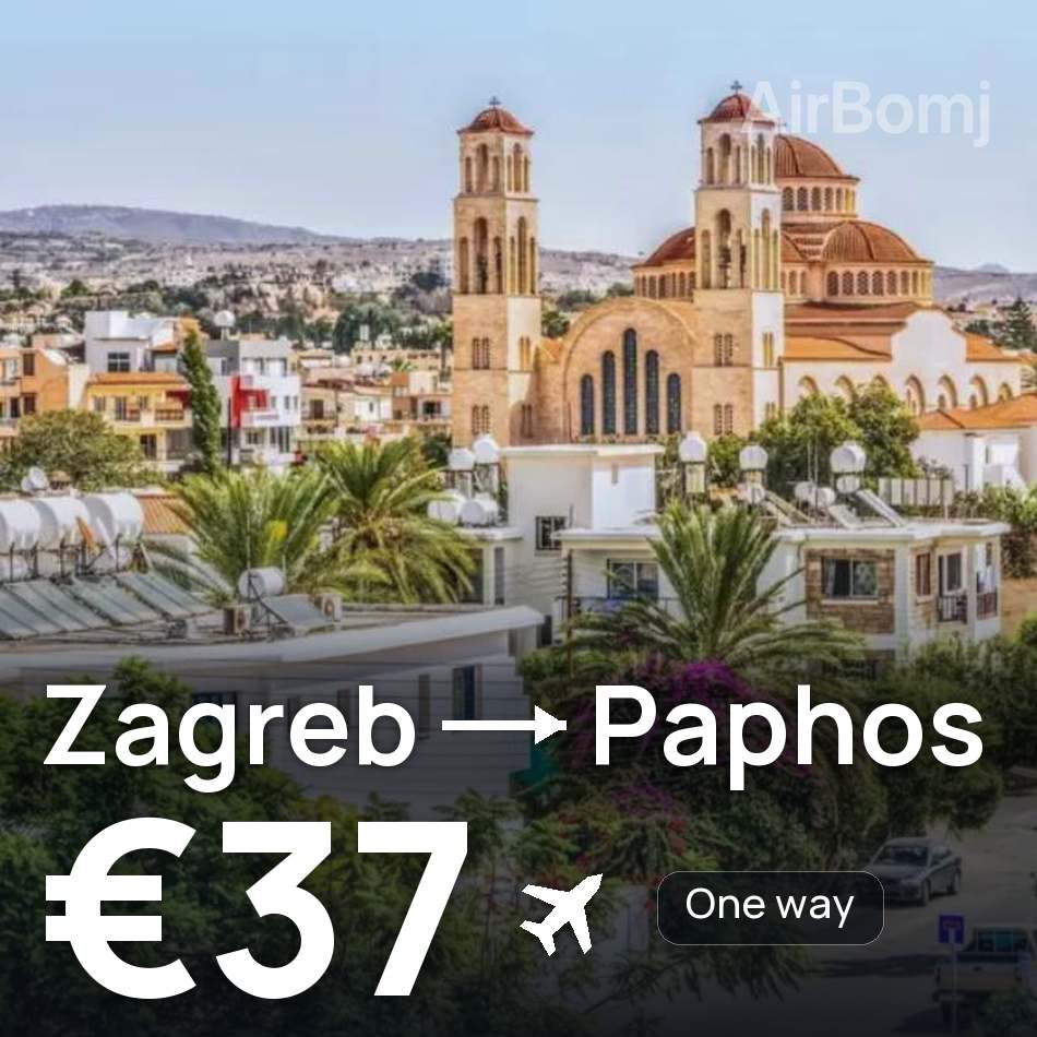 Flugticket: Zagreb — Paphos, €37