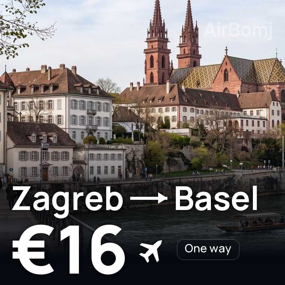Flugticket: Zagreb — Basel/Mulhouse, €16