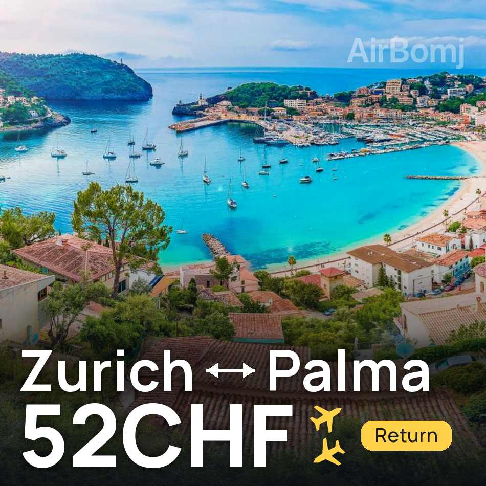 Flugticket: Zürich — Palma de Mallorca, 52CHF