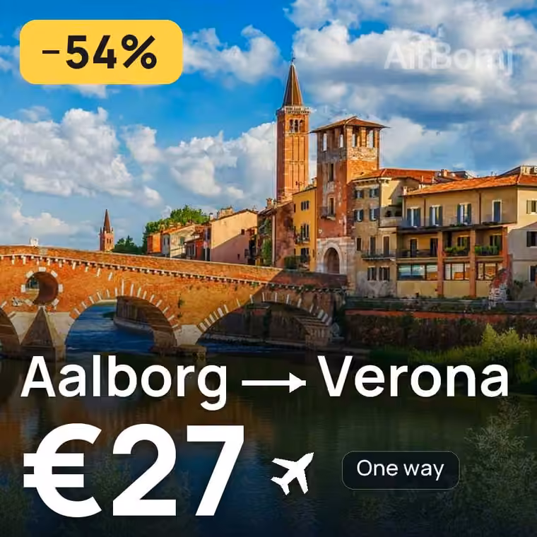 Aalborg → Verona for €27