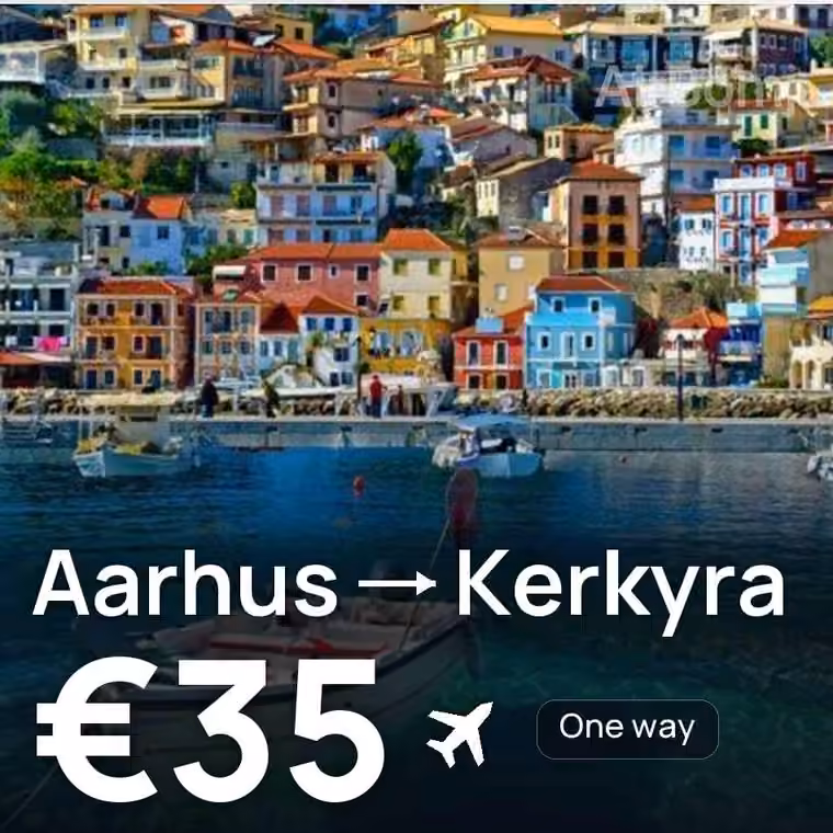 Aarhus → Kerkyra for €35