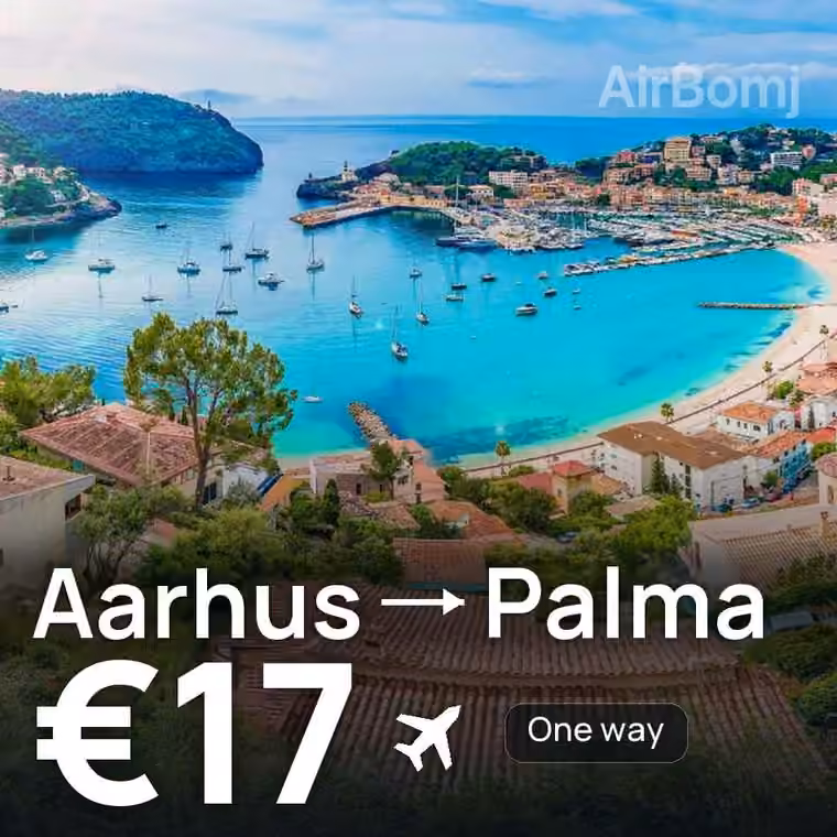 Aarhus → Palma for €17
