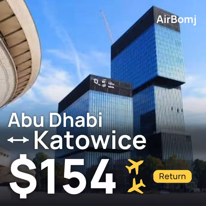 Abu Dhabi → Katowice for $154